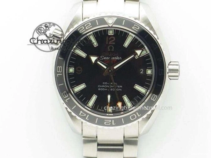 0223 WrinkleFree Seamaster Planet Ocean 600M 43.5mm SS SCF 1:1 Best Edition Black Orange Bezel Black Dial on SS Bracelet A8900 Super Clone 7682